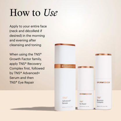 SkinMedica TNS Recovery Complex - Fibroblast-Derived Skincare Technology Containing Exosomes and Growth Factors to Visibly Improve Fine Lines, Wrinkles, NEW PACKAGING, 1 Oz