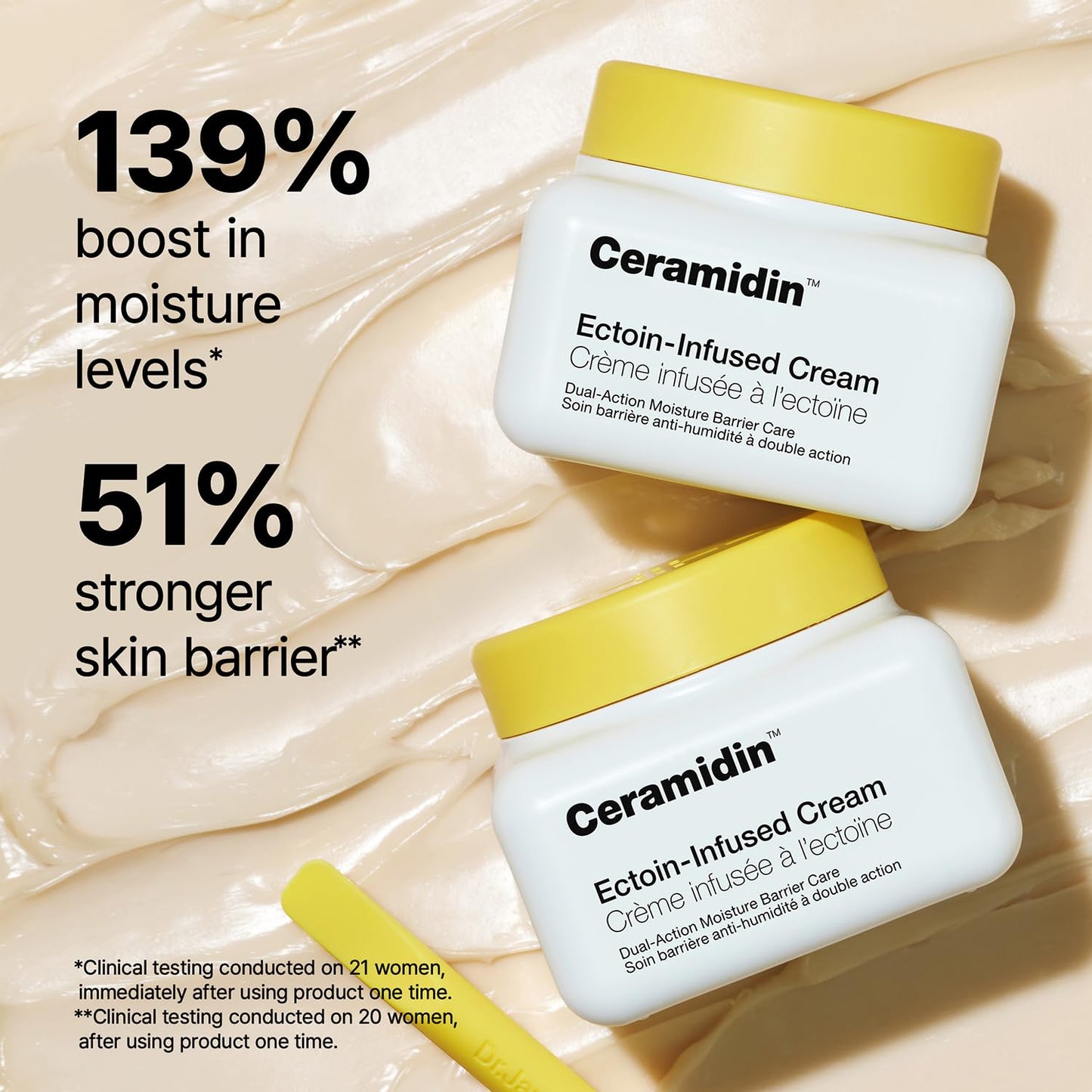 Dr.Jart+ Ceramidin Ectoin-Infused Korean Face Cream Moisturizer for Dry Skin | Korean Skin Care, 1.69 Fl Oz