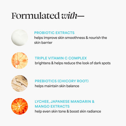 TULA Skin Care Brightening Treatment Drops - Vitamin C Serum, Brightens the Look of Dull Skin & Dark Spots, 1 fl oz.