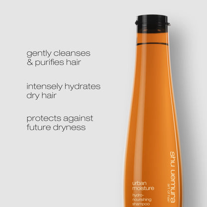 shu uemura art of hair Urban Moisture Deep Hydration Shampoo - Intensely Nourishes and Cleanses, Reduces Frizz and Adds Shine