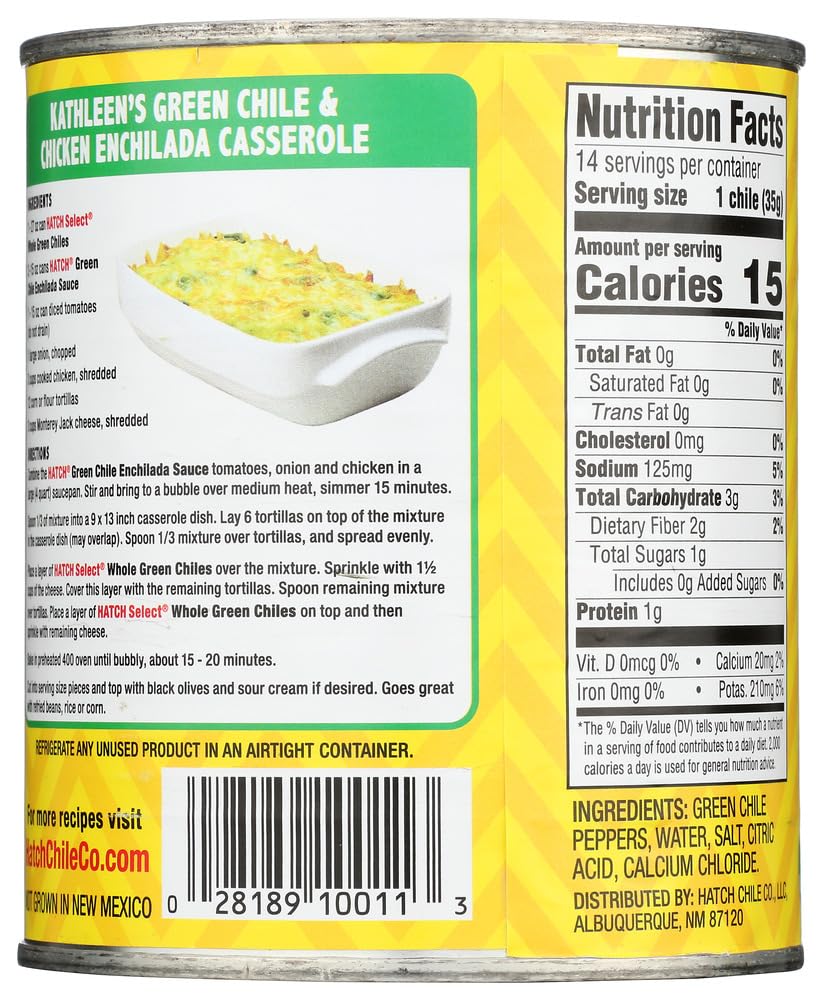 Hatch Chili Company Hatch Whole Green Chilies, 27-Ounce (Pack of 3)