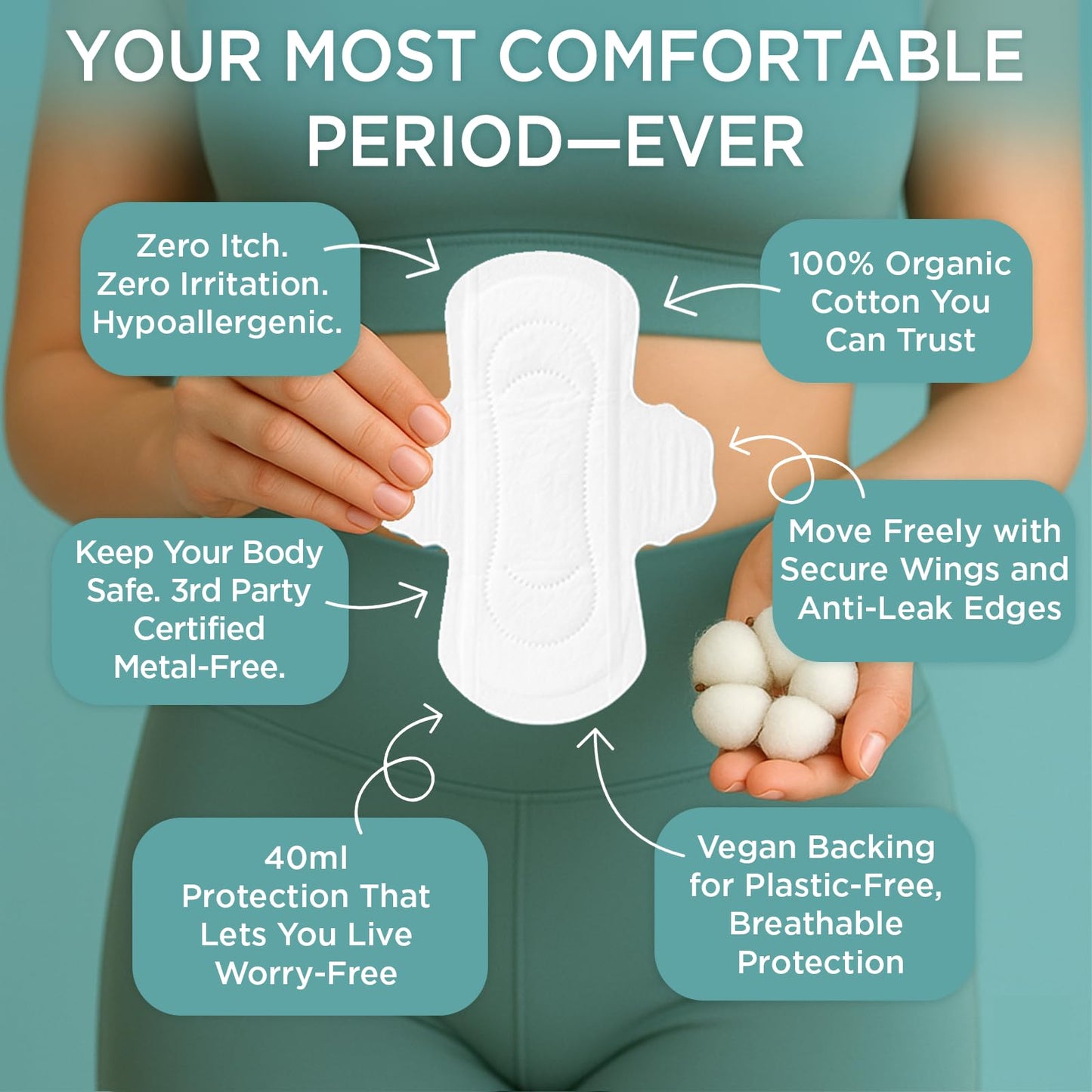Organic Cotton Tampons & Pads Feminine Care Bundle