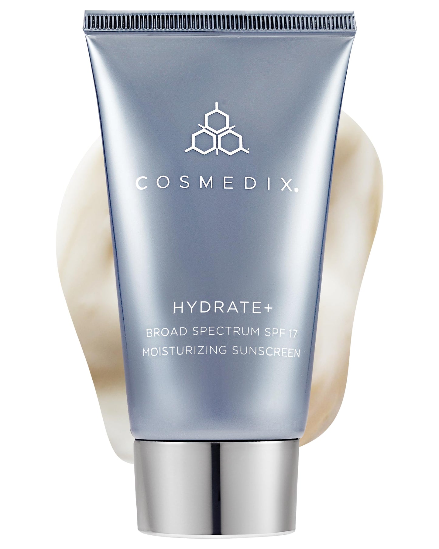 COSMEDIX Hydrate Plus Sunscreen with Broad Spectrum SPF 17 - Moisturizing Face & Body Sun Screen for Travel & Daily Skin Care - Sunblock for Skin Elasticity, Dewy & Radiant Glow - 60 g / 2 oz
