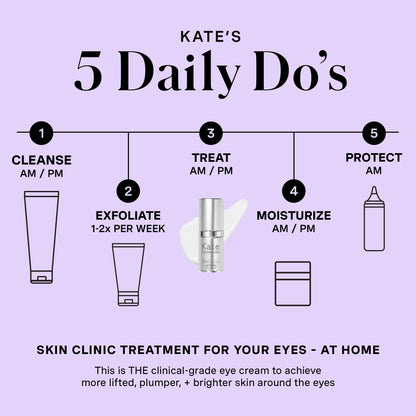 Kate Somerville KateCeuticals Lifting Eye Cream – Powerful Anti-Aging Treatment, Visibly Smooths Fine Lines & Wrinkles, 0.5 Fl Oz