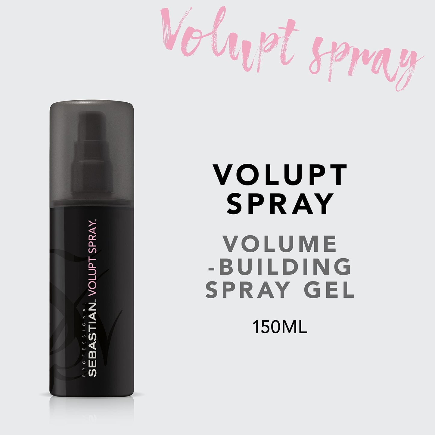 Sebastian Professional Volupt Volume-Building Spray Gel | Volumizing & Soft to Touch Hair Styling | 5.07 fl oz