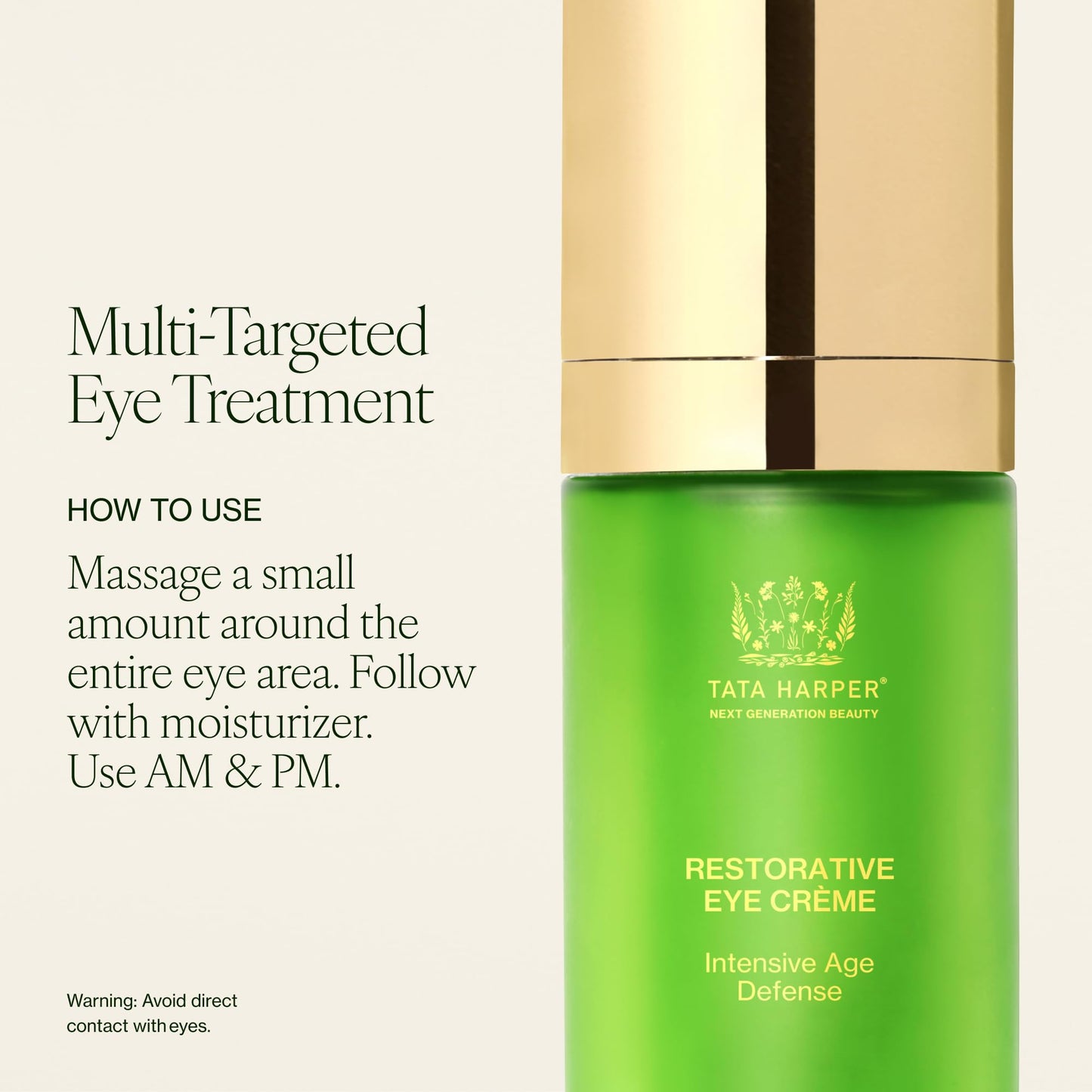 Tata Harper Restorative Eye Crème, 100% Natural, Made Fresh in Vermont