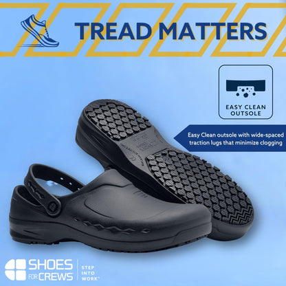 Shoes for Crews Clogs for Men Women Slip On Work Clogs Shoes Slip Resistant Water Resistant Unisex Comfort Slip-on Mules Classic Platform Clog