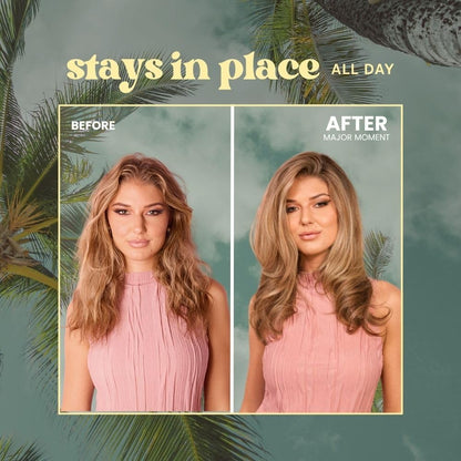 The Beachwaver Co. Major Moment Strong Hold Hairspray - Full Size (8.3 Oz) | Extra-Strength Vegan Hairspray For Long-Lasting Styles w/Brushable Finish - Removes Frizz & Locks In Style