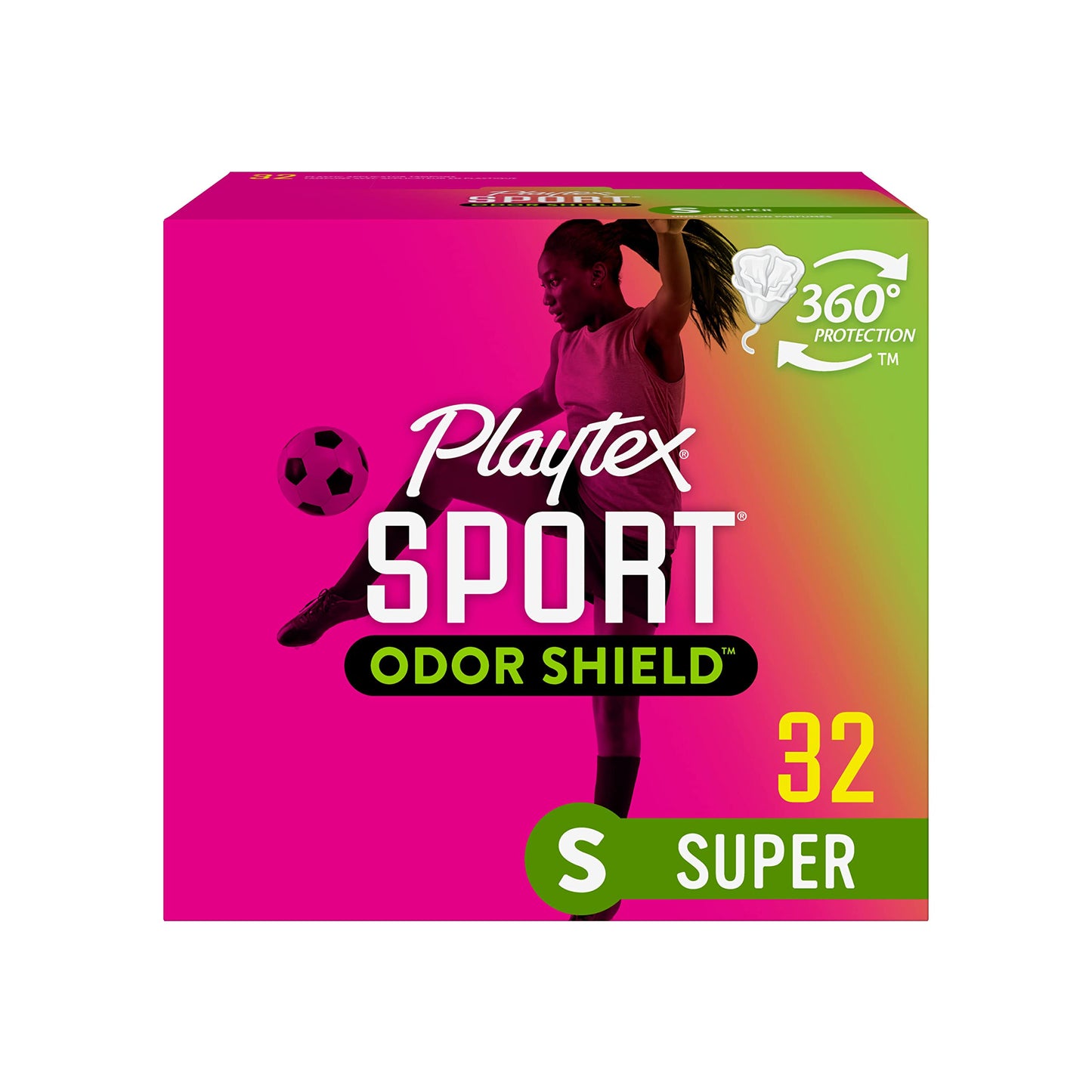 Playtex Sport Tampons, Super and Super Plus Absorbency, Unscented - 68 Count