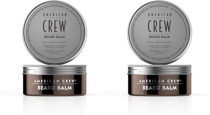 AMERICAN CREW Beard Balm, Conditioner & Styler, Sweet Almond Oil, Shea Butter, 2.1 Fl Oz (Pack of 2)