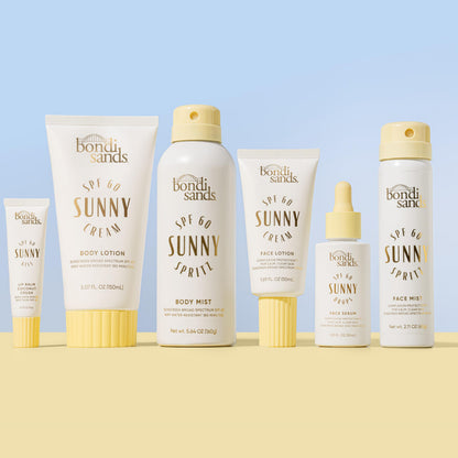 Bondi Sands Sunny Cream SPF 60 Body Lotion, Hydrating + Nourishing Broad Spectrum Sunscreen, Dermatologist-Approved, Water-Resistant, 5.07 Fl Oz