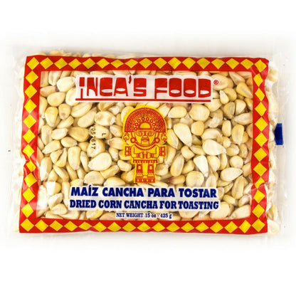 Inca's Food Maiz Cancha para Tostar - Peruvian Dried Corn for Toasting - 15 ounces