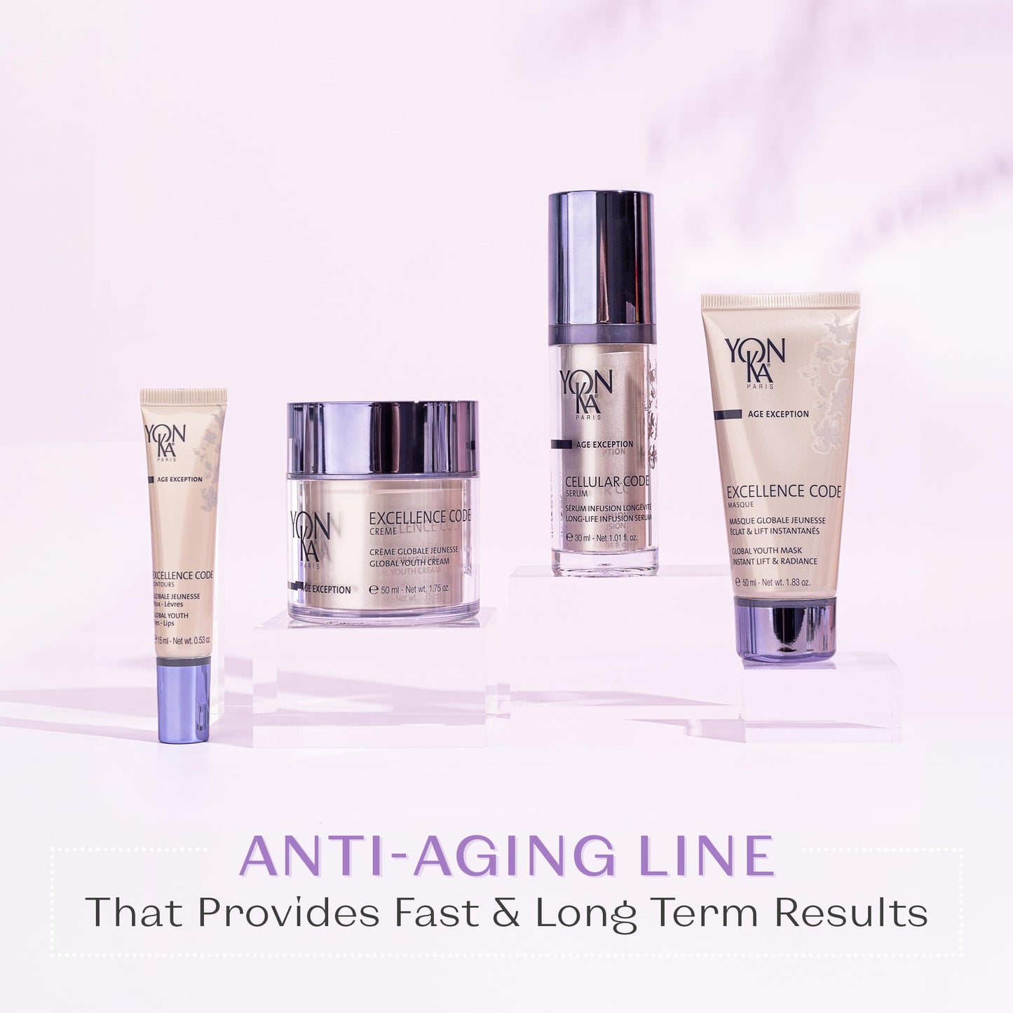 Yonka Age Exception Excellence Code Creme | Unique and Specialized Anti-Aging Cream | Designed for Mature and Hormonally Imbalanced Skin Types