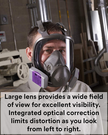 3M 6800 Reusable Respirator, Full Facepiece, Medium, 1 Each