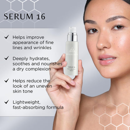 COSMEDIX - Serum 16 Rapid Renewal Serum - For All Skin Types - Boosting Skin's Natural Radiance - Smooths Lines and Wrinkles - Includes Vitamin E and Hydration Boost - Moisture-Rich