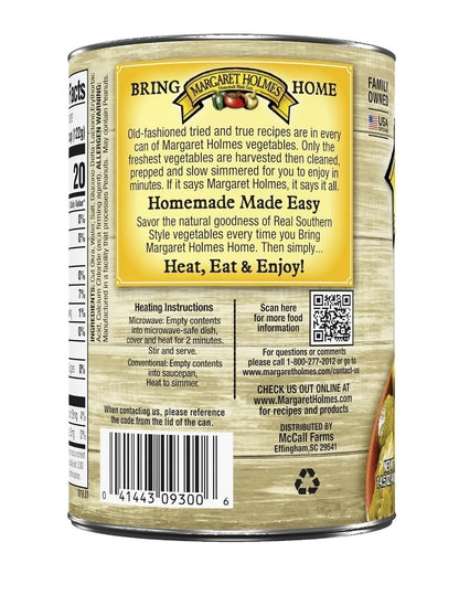 Margaret Holmes Cut Okra (Pack of 3) 14.5 oz Cans