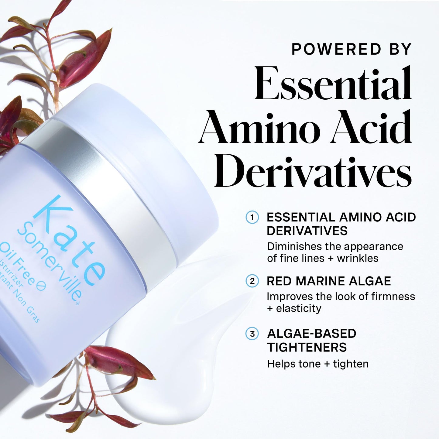 Kate Somerville Oil Free Moisturizer – Clinically Formulated Face Cream for Oily Skin, Lightweight, and Hydrating Daily Oil Control, 1.7 Fl Oz
