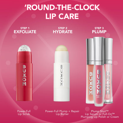 BUXOM Power-Full Plumping Lip Balm, Intense Lip Repair Butter