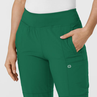 Women's Comfort Waist Cargo Jogger Scrub Pant, Hunter Green, 2XSPET