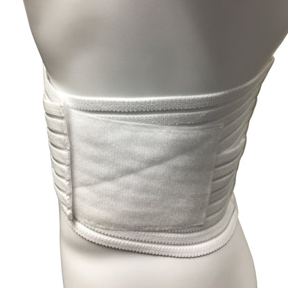 OTC Lumbosacral Support, 7-inch Lower Back, Lightweight Compression, Elastic, White, Large