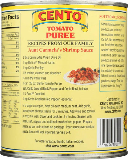 Cento Tomatoes Puree 28.0 OZ (Pack of 3)