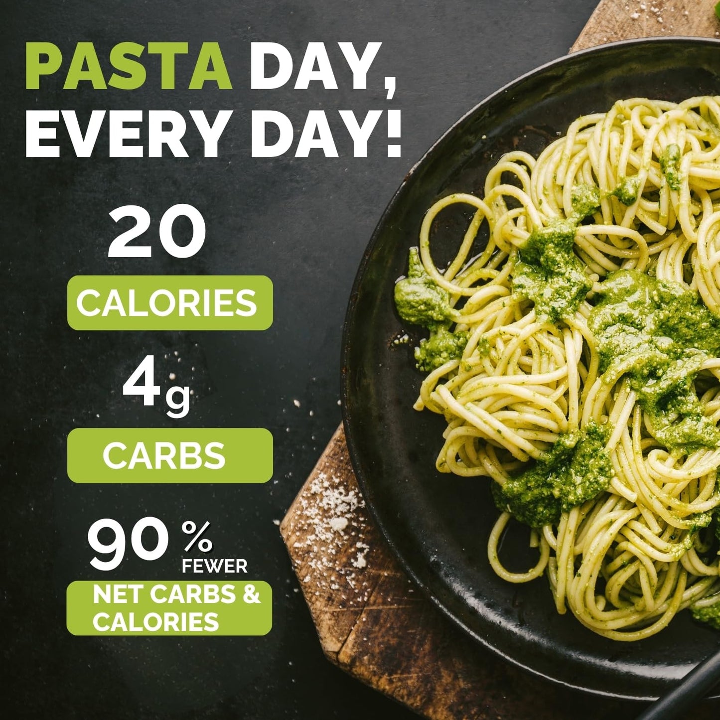 Palmini Angel Hair Pasta | Low-Carb, Low-Calorie Hearts of Palm Pasta | Keto, Gluten Free, Vegan, Non-GMO, Plant Based, Healthy Noodles | As seen on Shark Tank | (14 Ounce Pouch-Pack of 6)