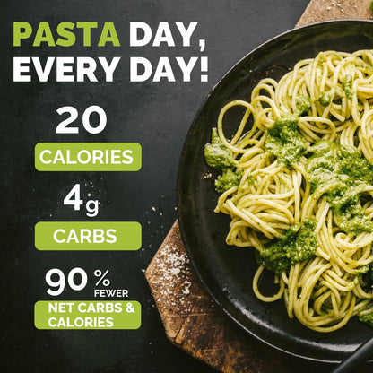 Palmini Angel Hair Pasta | Low-Carb, Low-Calorie Hearts of Palm Pasta | Keto, Gluten Free, Vegan, Non-GMO, Plant Based, Healthy Noodles | As seen on Shark Tank | (14 Ounce Pouch-Pack of 6)