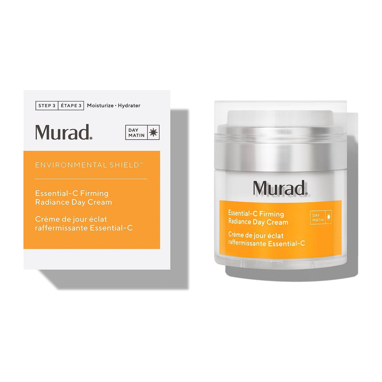 Murad Essential-C Firming Radiance Day Cream – Vitamin C, Ceramides, and Bacillus Ferment Medium-Weight Nourishing Face Lotion for Youthful Brightening, Firming, and Hydration – 1.7 Fl Oz