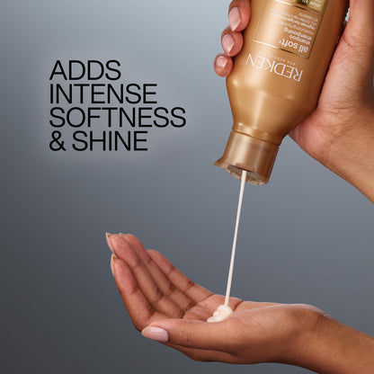 Redken All Soft Shampoo - Moisturizes & Hydrates Dry, Brittle Hair, Gently Cleanses and Softens, With Argan Oil, Safe For Color-Treated Hair