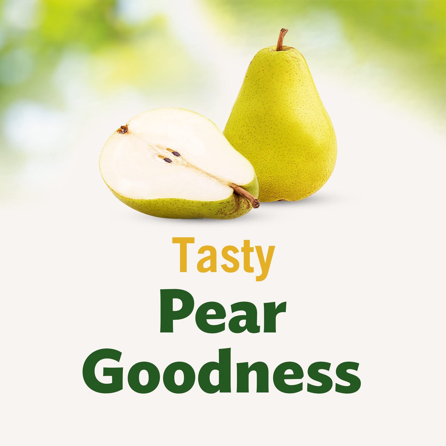 Del Monte Diced Pears Fruit Cups in 100% Juice, 4 oz Cups, Pack of 24