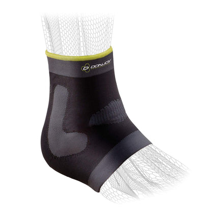 DonJoy Performance Deluxe Knit Ankle Compression Sleeve with J Buttress and Closed Heel for Mild Sprains, Strains, Inflammation, Swelling, Tendonitis, Arthritis