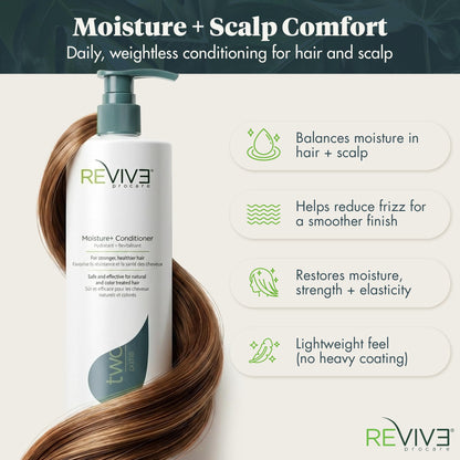 Reviv3 Procare Prime Moisture & Hair Conditioner – Color Safe Conditioner for Healthy Scalp – Volumizing Conditioner Reduces Breakage & Control Fizziness – Hair Care Products for Women (25.4 oz)