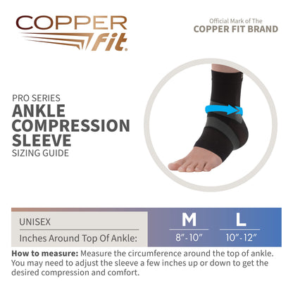 Copper Fit Pro Series Unisex Ankle Compression Sleeve
