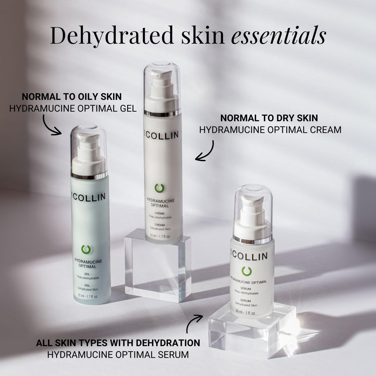 G.M. COLLIN Hydramucine Optimal Serum | Hydrating Face Serum with Hyaluronic Acid | Helps Restore and Maintain the Skin’s Moisture Level