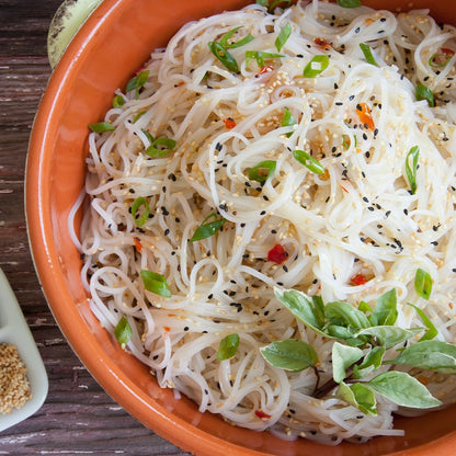 A Taste of Thai Spaghetti Rice Noodles (Thin & Straight Cut)| Restaurant-Quality Thai Flavor in Minutes | Vegan, Gluten-Free, Wheat Free, Non-GMO| For Stir-Fries, Soups & Asian Dishes 16 oz, 1 Pack