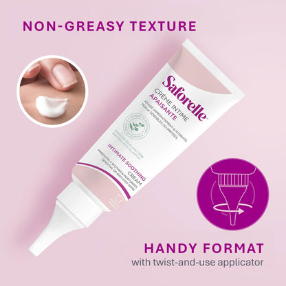 Saforelle Intimate Soothing Cream - 40 ml - Intimate Cream with Burdock Extract Helps Soothe Irritation and Discomfort
