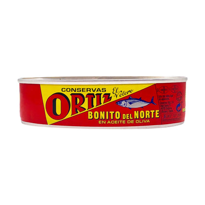Ortiz White Tuna in Olive Oil, Fresh Tender Slices, Spanish Wild Caught Tuna, High in Protein and Omega 3 Fats, Excellent in Salad, Pasta or Sandwiches - No Need to Add Mayo, 3.95oz Can