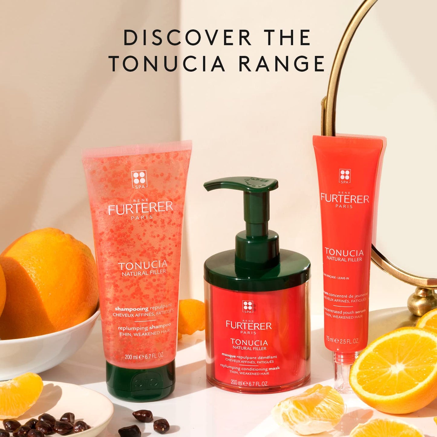 Rene Furterer TONUCIA Replumping Conditioning Mask - For Thin, Weakened Hair Due to Aging - Redensify & Revitalize - Silicone-Free