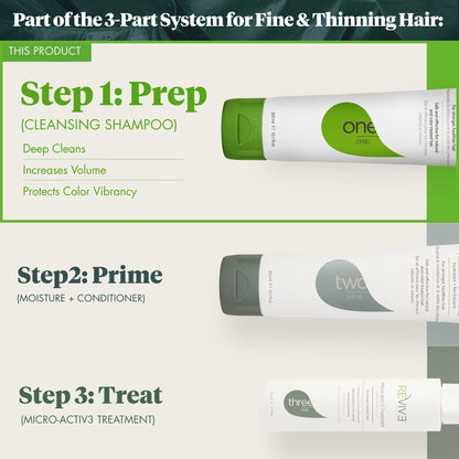 REVIV3 PROCARE Reviv 3 Procare Prep Cleanser Shampoo Clinically Tested Hair And Scalp Care Anti Thinning Fine