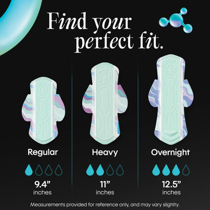 Kotex BioCare Ultra Thin Overnight Pads with Wings, Heavy Absorbency, 20 Count (Packaging May Vary)