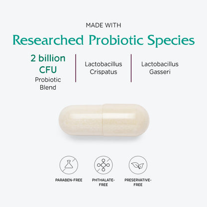Vitanica Fresh V-Probiotics - Women's Probiotic for Vaginal Health - Contains Lactobacillus Gasseri - Free of Filler, Fragrances, Parabens, Preservatives & Artificial Colors - 30 Suppository Tablets