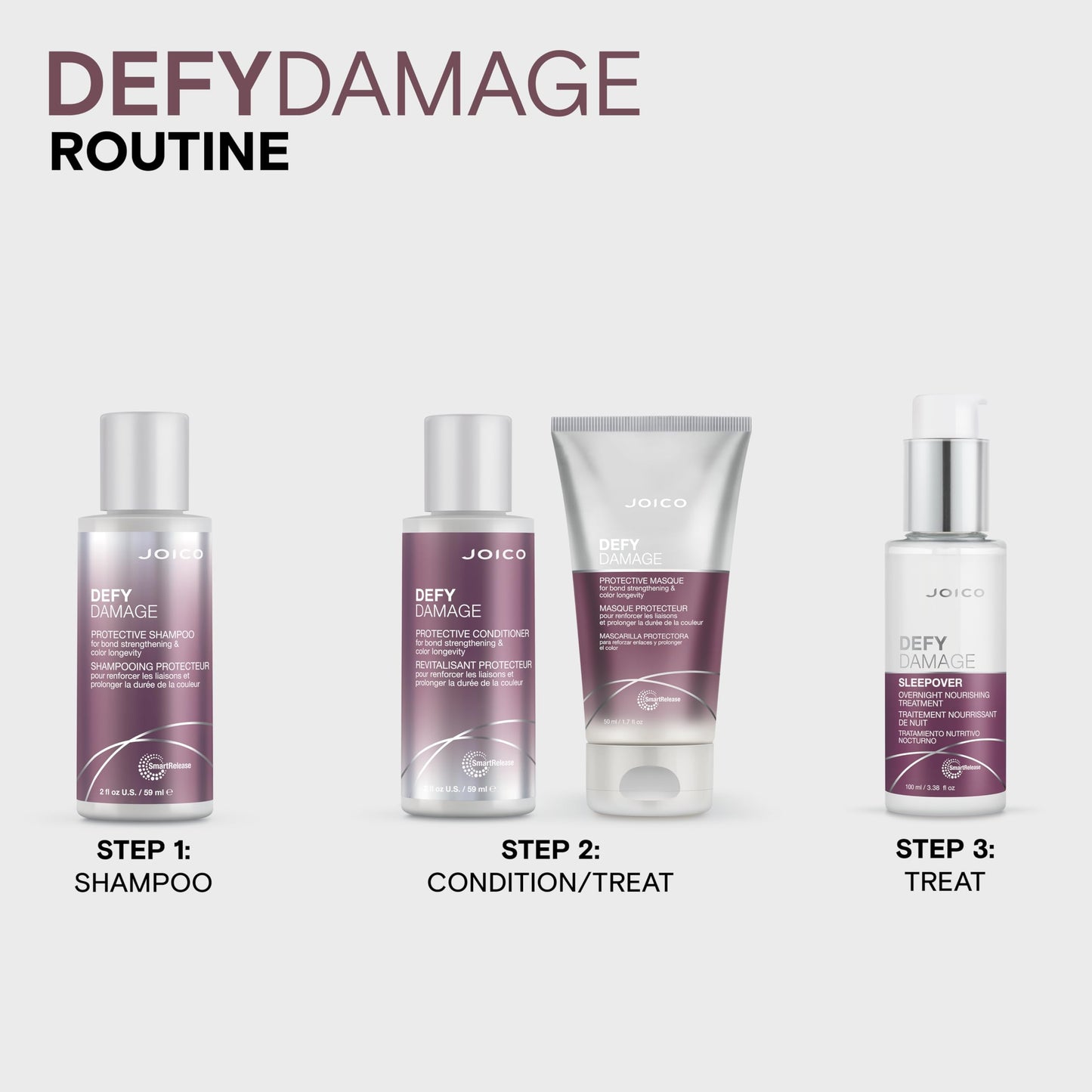 Joico Defy Damage Protective Conditioner | For Color-Treated Hair | Strengthen Bonds & Preserve Hair Color | With Moringa Seed Oil & Arginine