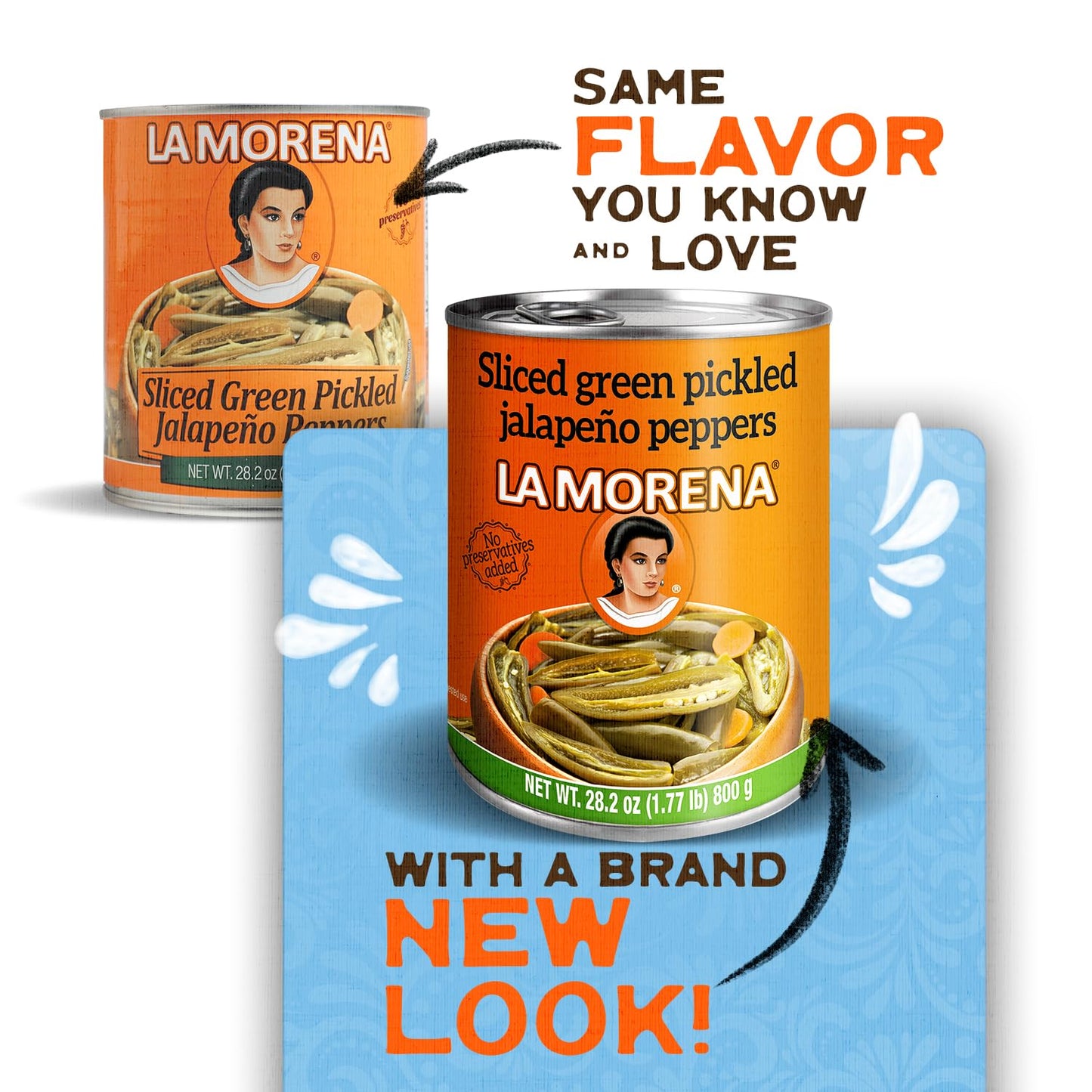 La Morena Sliced Jalapeño Peppers, 28oz (1 unit) (Packaging may vary)