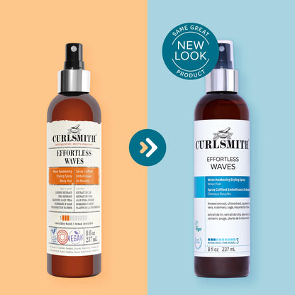 Curlsmith Effortless Waves - Lightweight Wave Styling Spray, Reduces Frizz, Easy Styling for Wavy Curls, Vegan & Cruelty Free