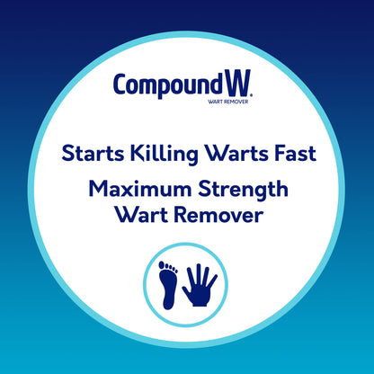 Compound W Wart Remover Maximum Strength One Step Pads with Salicylic Acid, 14 Medicated Pads