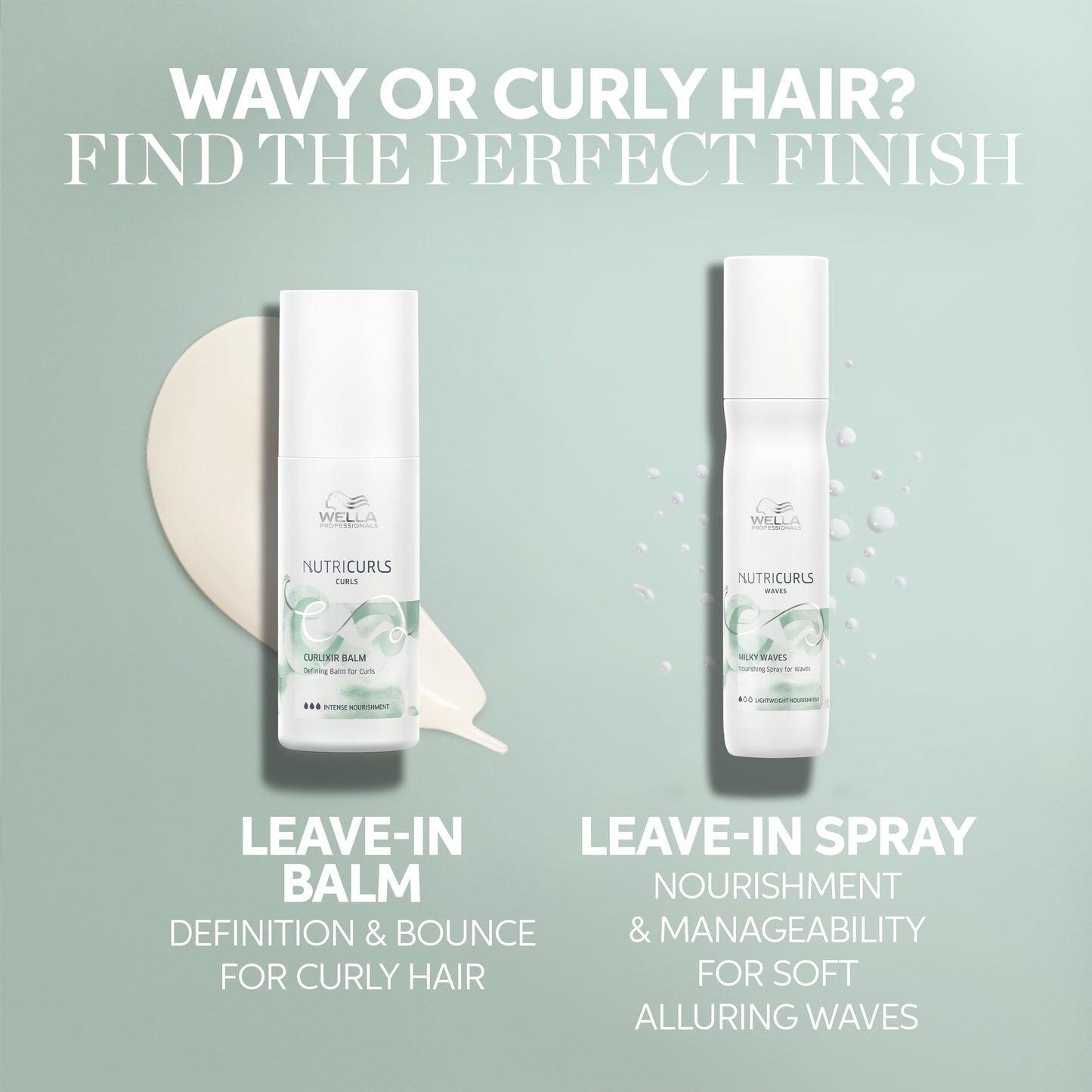 WELLA PROFESSIONALS Nutricurls Shampoo for Waves Formulated with Nourish-In Complex Nourish and Define Without Sulfates