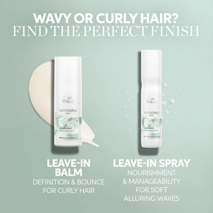 WELLA PROFESSIONALS Nutricurls Shampoo for Waves Formulated with Nourish-In Complex Nourish and Define Without Sulfates