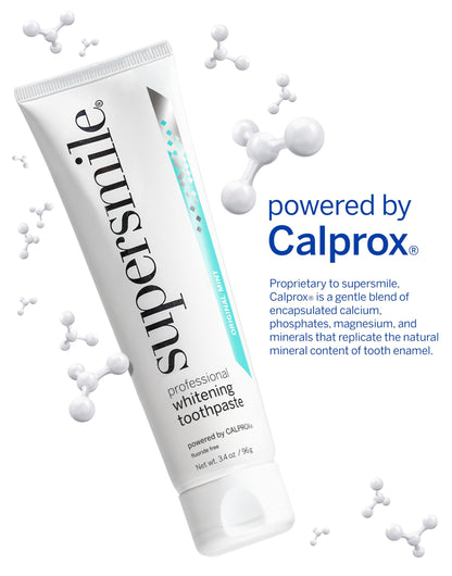 Supersmile Professional Teeth Whitening Toothpaste - Fluoride Free for Visibly Brighter Smile - Whitens up to 6 Shades