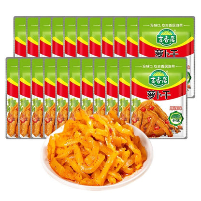 Spicy crispy radish with pickled mustard (15g*12 packs) Radish with pickled mustard 180g (6.3oz.) Dried radish with salted vegetables
