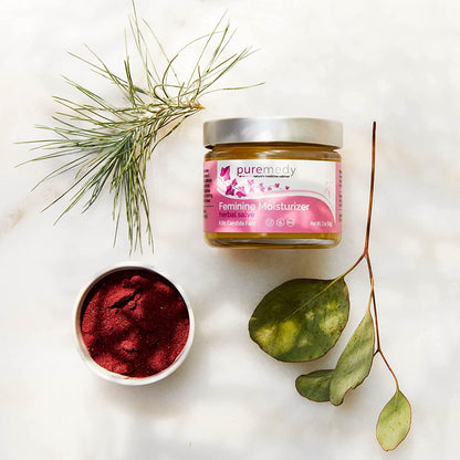 Puremedy - Feminine Herbal Salve - All-Natural Moisturizing Comfort Balm with Calendula & Elder Flower for Feminine Wellness, 1oz